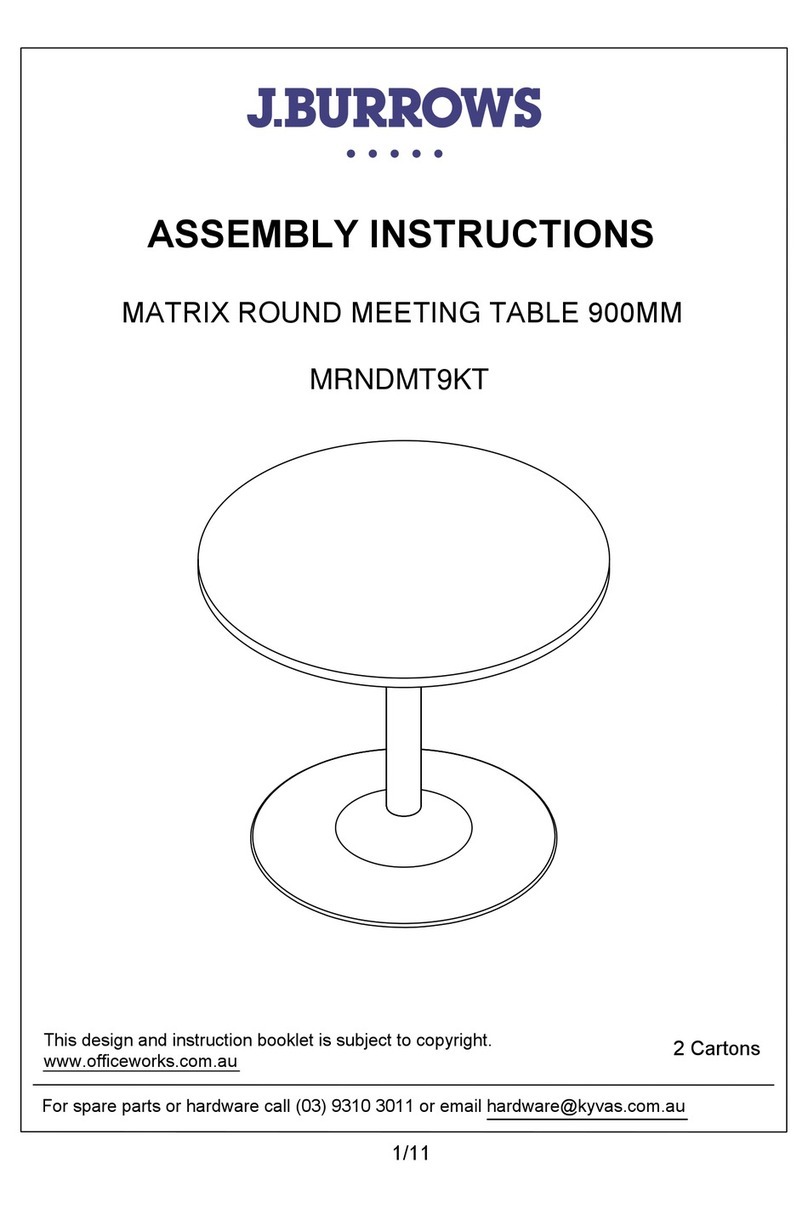 J.Burrows MRNDMT9KT Assembly instructions J.Burrows MRNDMT9KT Assembly instructions