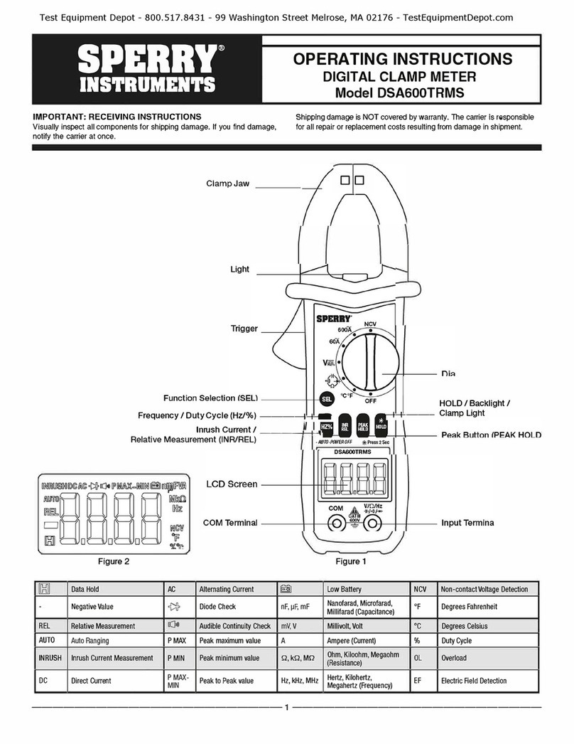 Sperry instruments DSAG00TRMS operating instructions