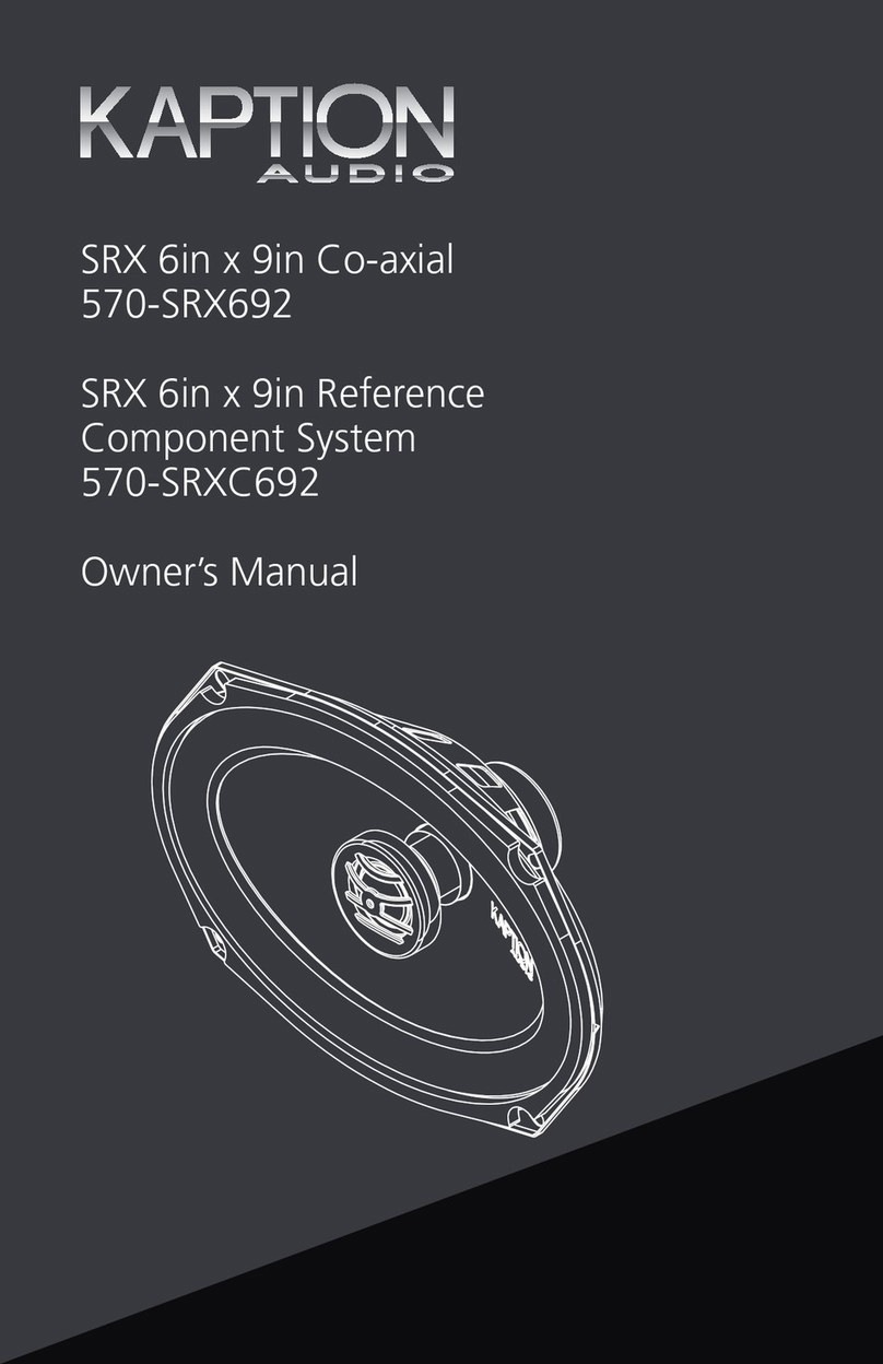 Kaption Audio 570-SRX692 owner's manual