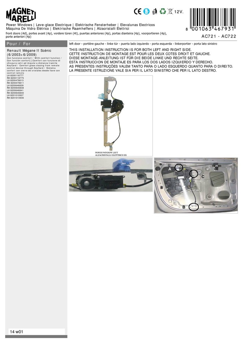Magneti Marelli AC721 Installation instruction
