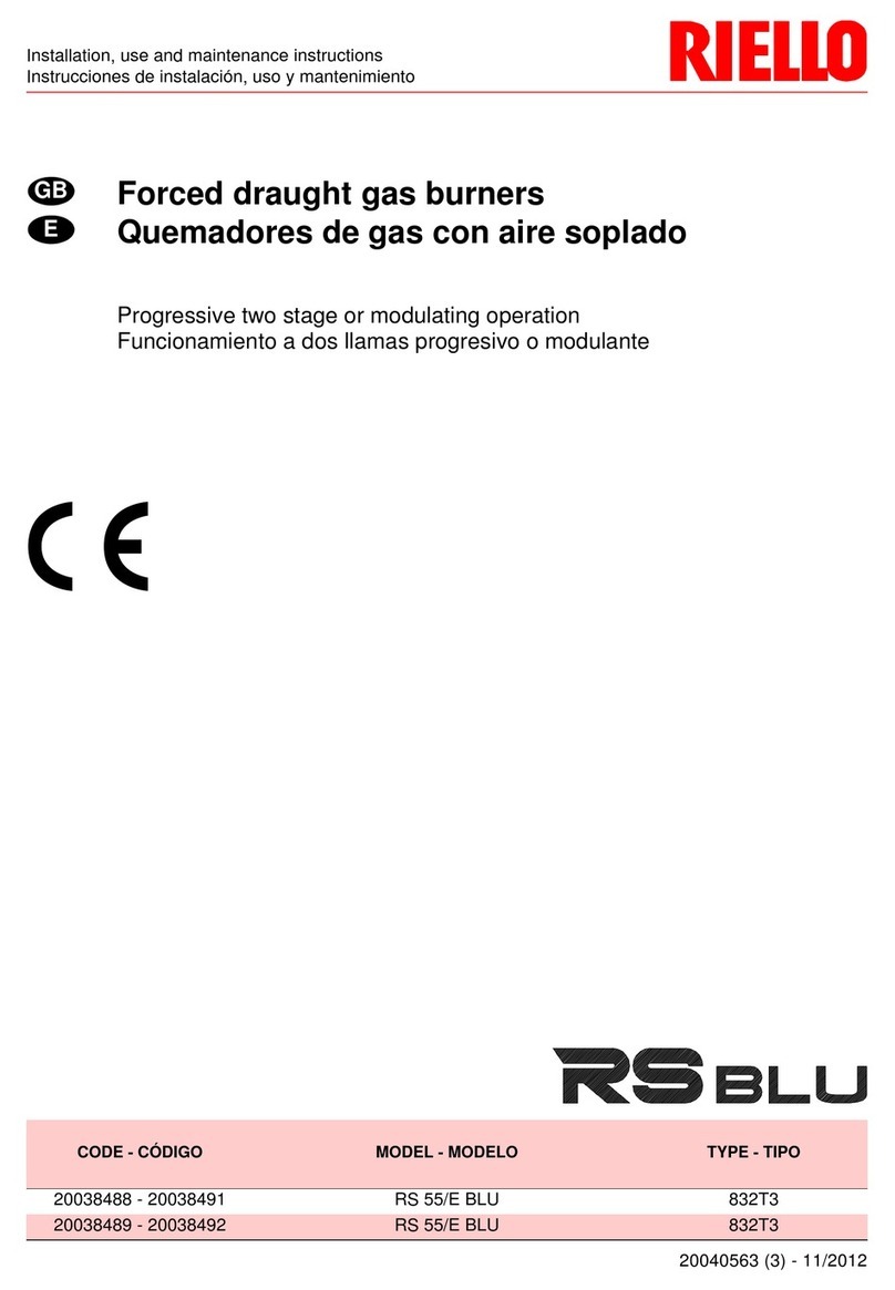Riello RS 55/E BLU Quick start guide