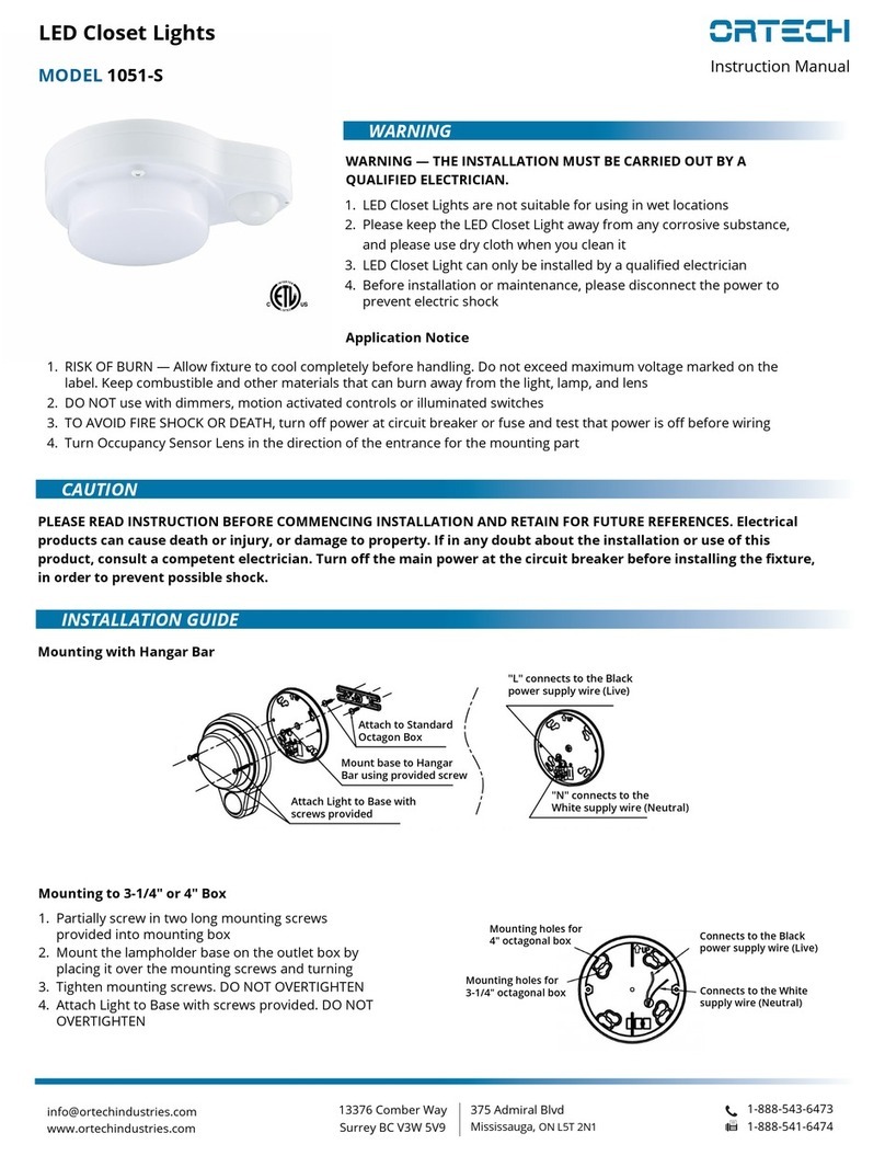 Ortech 1051-S User manual Ortech 1051-S User manual