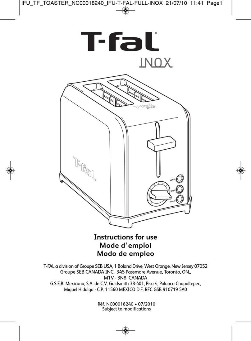 T-Fal NC00018240 User manual T-Fal NC00018240 User manual