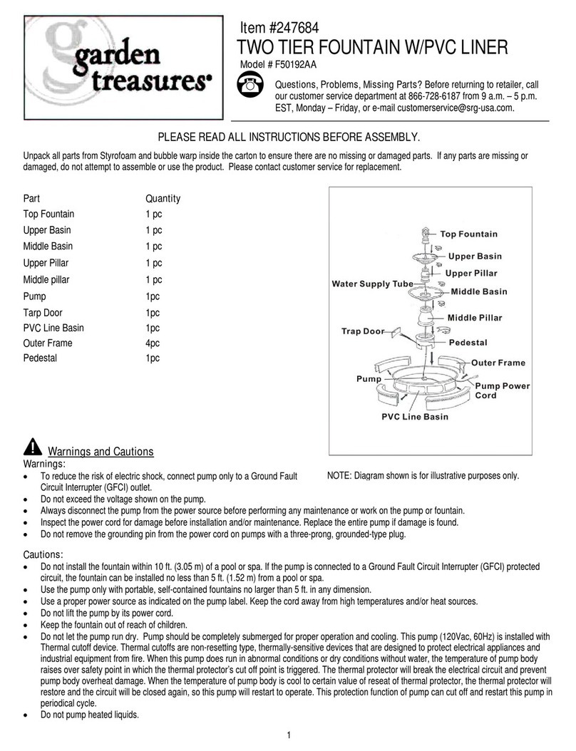 Garden Treasures F50192AA manual