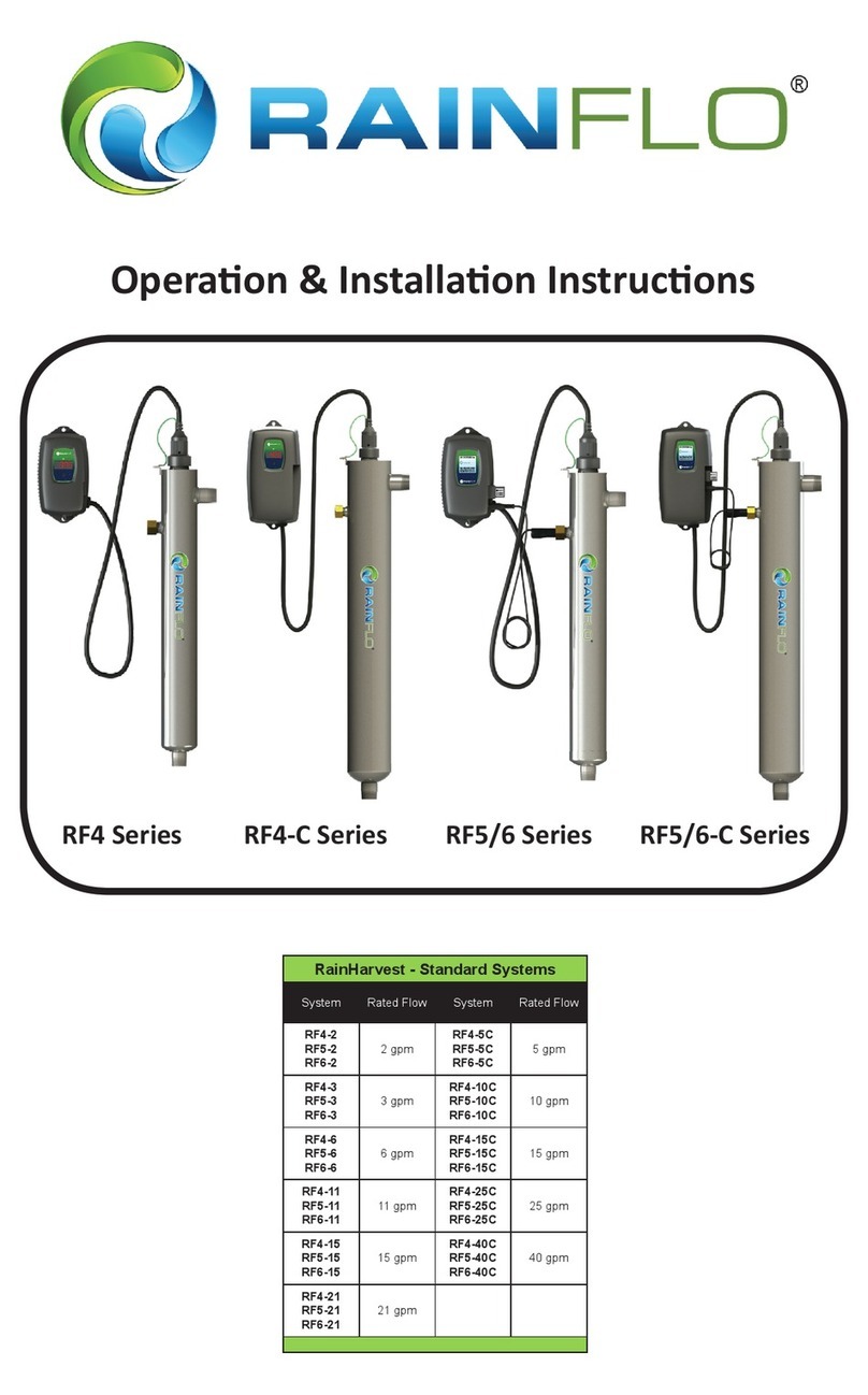 RainFlo RF4 Series Operation & installation instructions