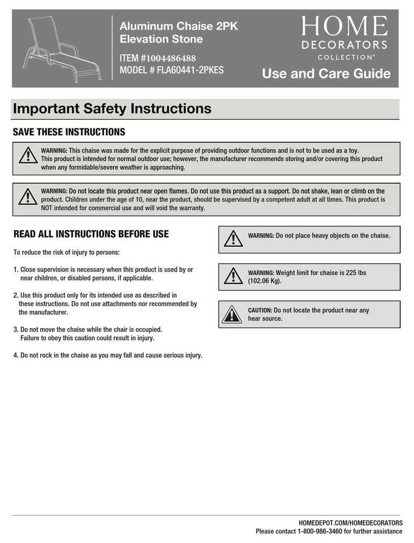 Home Decorators Collection FLA60441-2PKES Use and care guide Home Decorators Collection FLA60441-2PKES Use and care guide