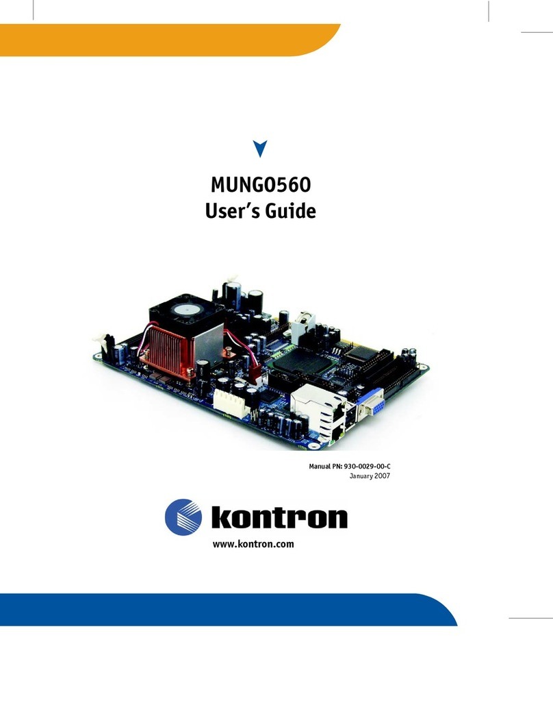 Kontron MUNGO560 user guide