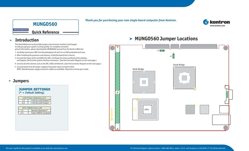 Kontron MUNGO560 User manual