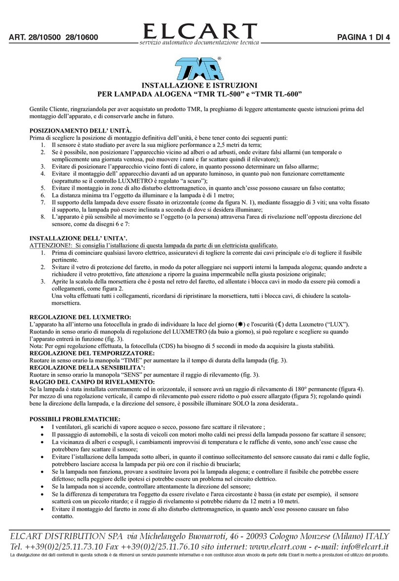 ELCART TMR TL-500 instruction manual