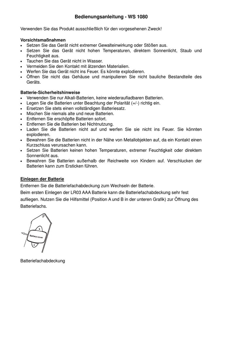 Technoline WS 1080 User manual
