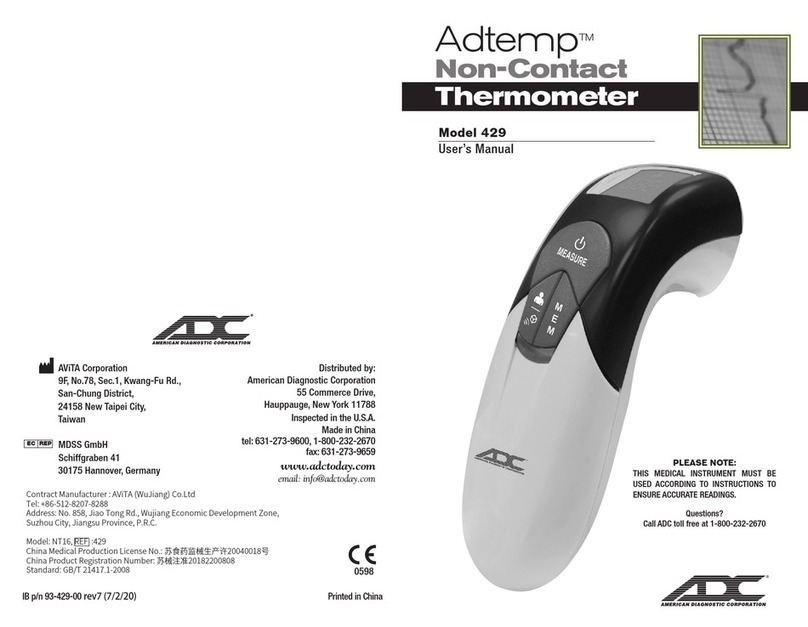 Avita ADTEMP 429 user manual