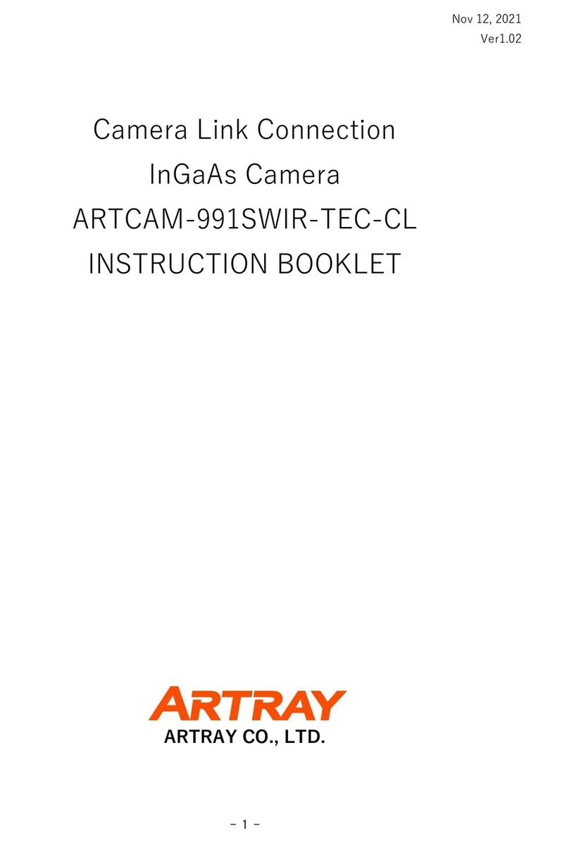 ARTRAY ARTCAM-991SWIR-TEC-CL User manual