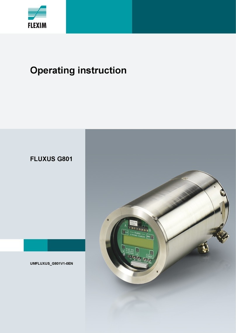 Flexim FLUXUS G801 User manual