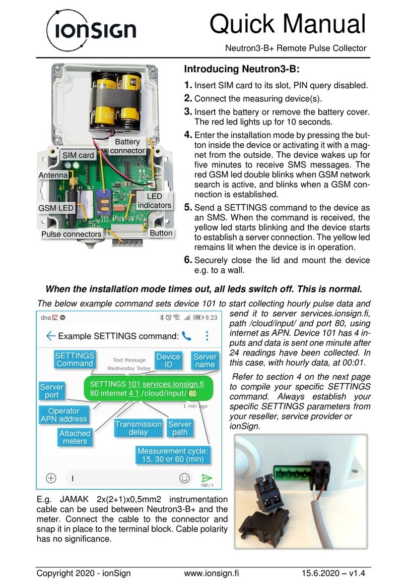 ionSign Neutron3-B+ Quick manual