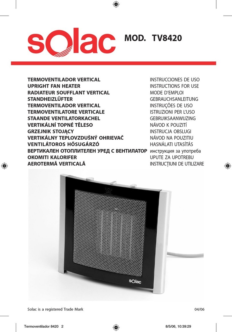 SOLAC TV8420 Instructions for use