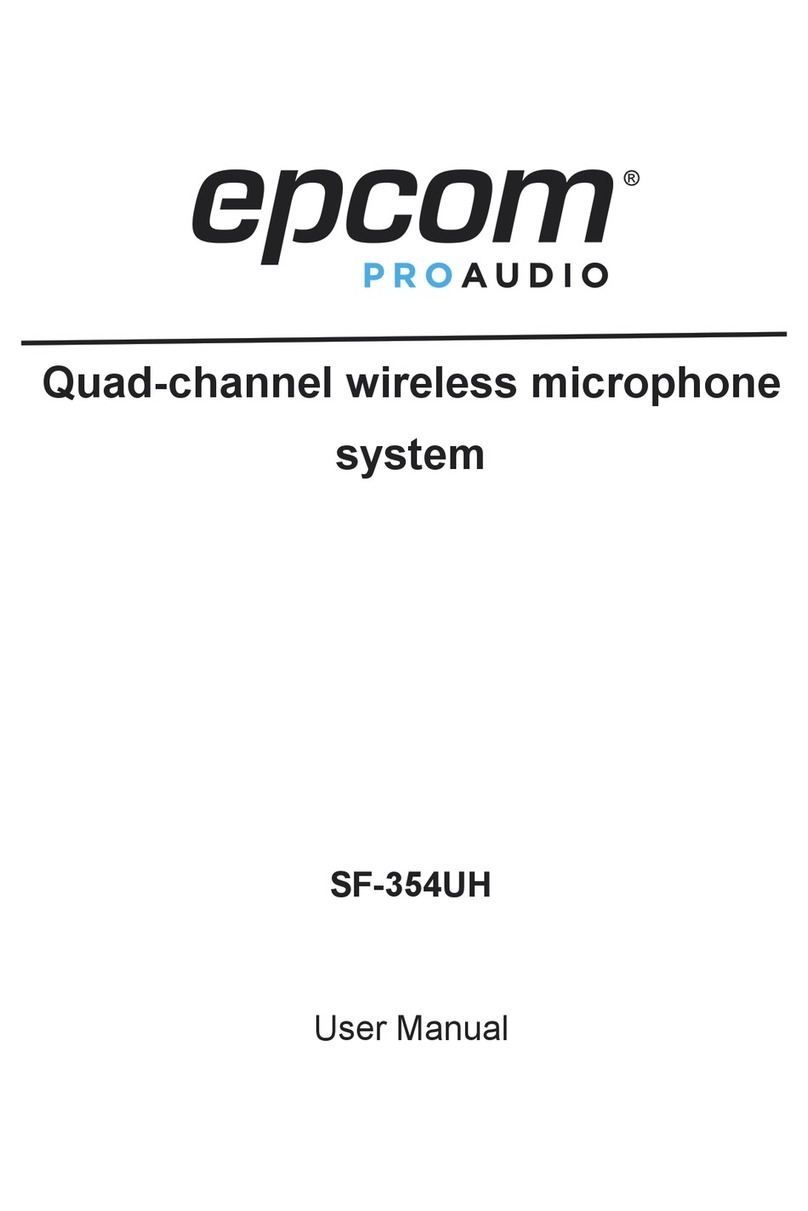 Epcom PROAUDIO SF-354UH user manual
