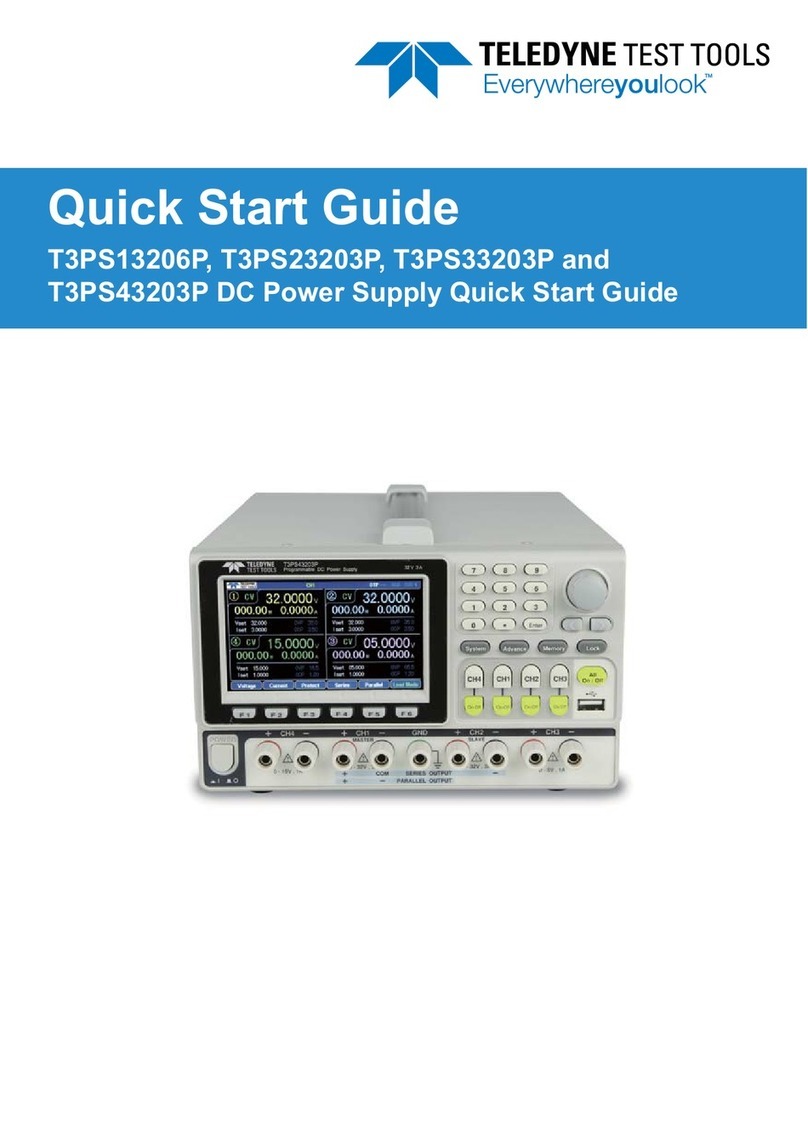 Teledyne T3PSX3200P Series User manual