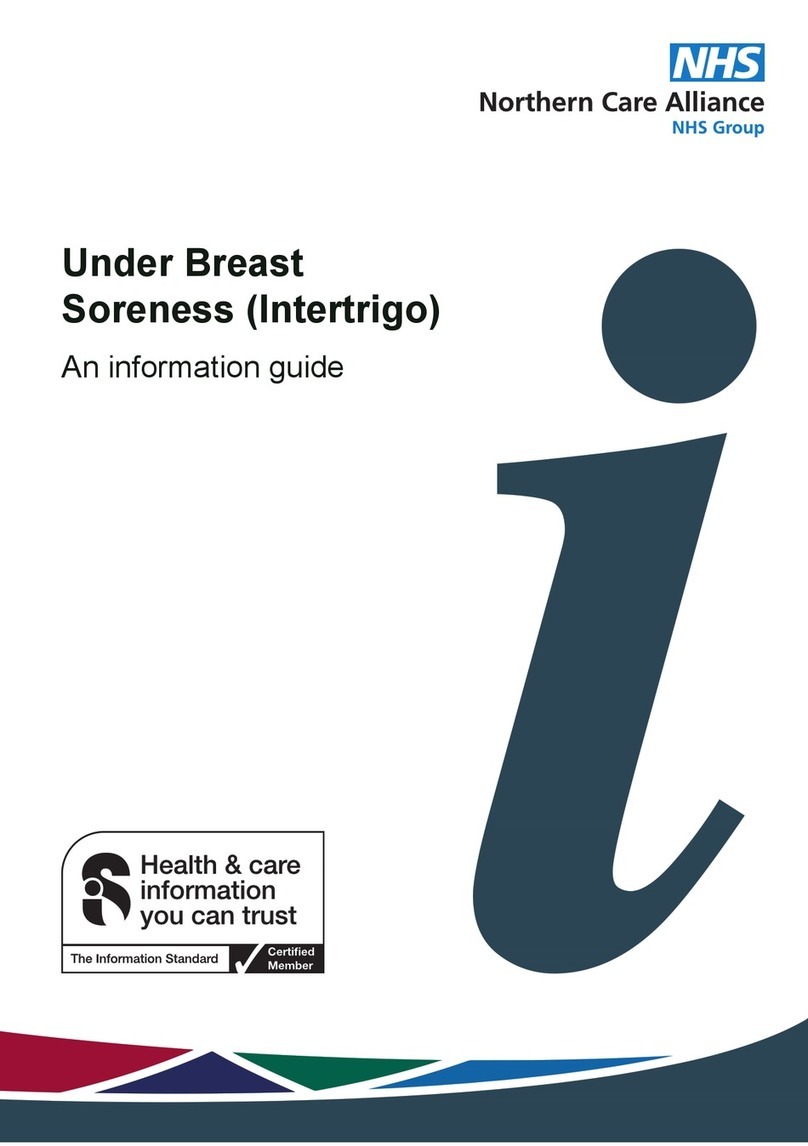 NHS Under Breast Soreness Information guide