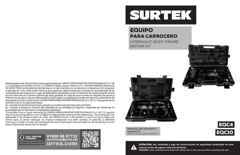 Surtek EQC4 User manual and warranty