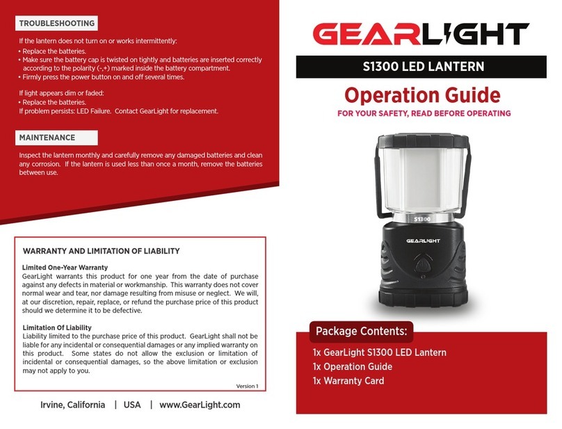Gear Light S1300 User manual