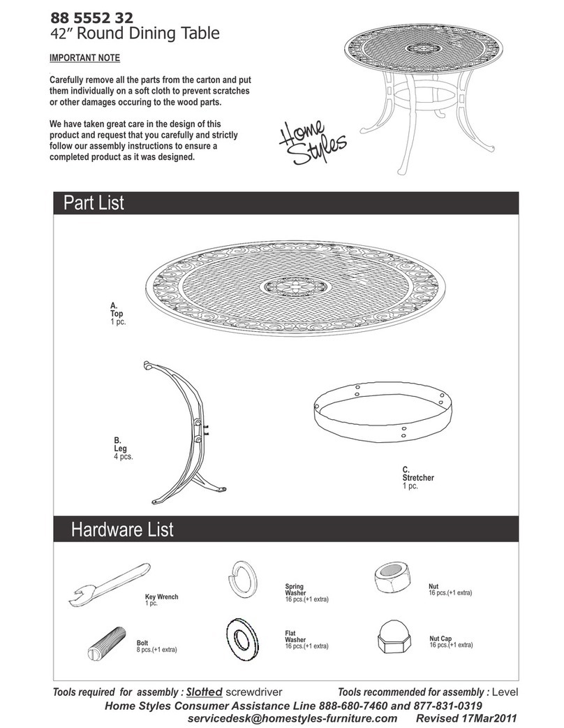 Home Styles 88 5552 32 quick guide Home Styles 88 5552 32 quick guide