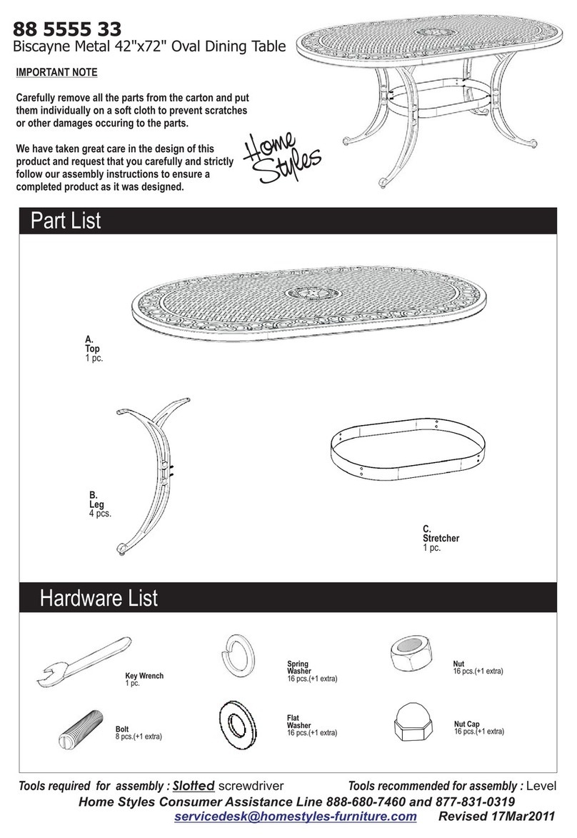 Home Styles 88 5555 33 manual