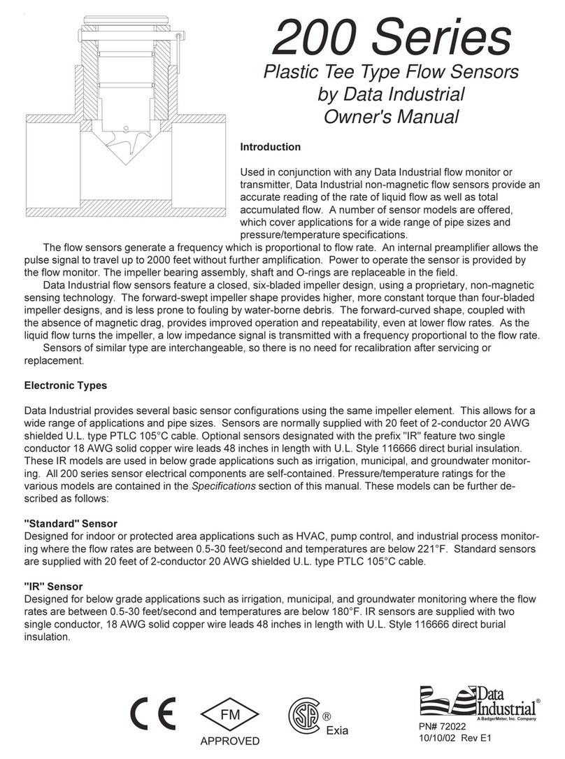 Data Industrial 200 Series owner's manual