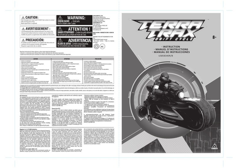 Alpha Group TerraTrax Drift Cycle Instruction Alpha Group TerraTrax Drift Cycle Instruction