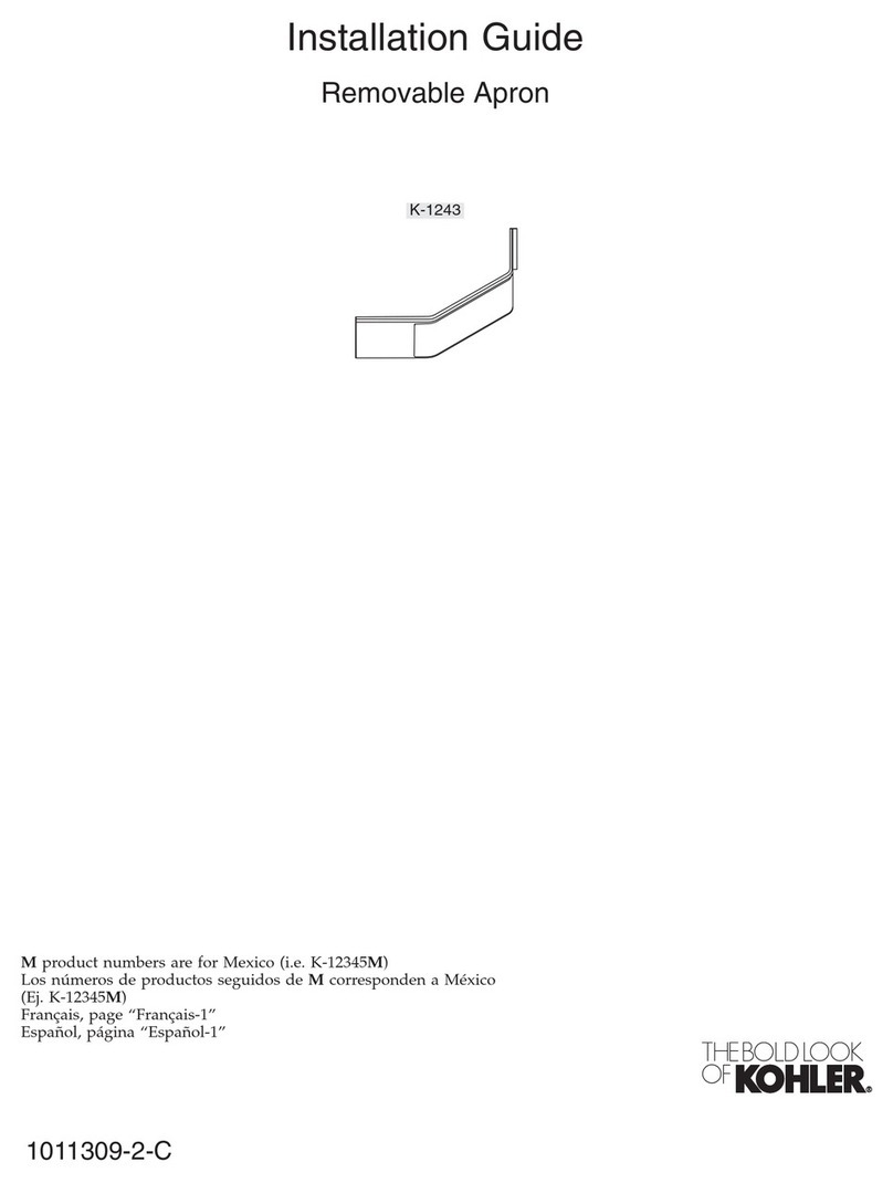 Kohler K-1243 User manual Kohler K-1243 User manual