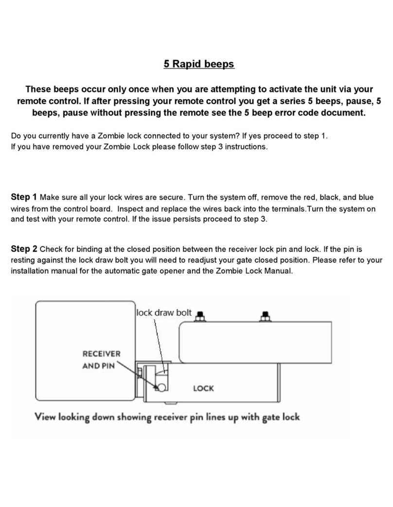 Ghost Controls ZombieLock User manual