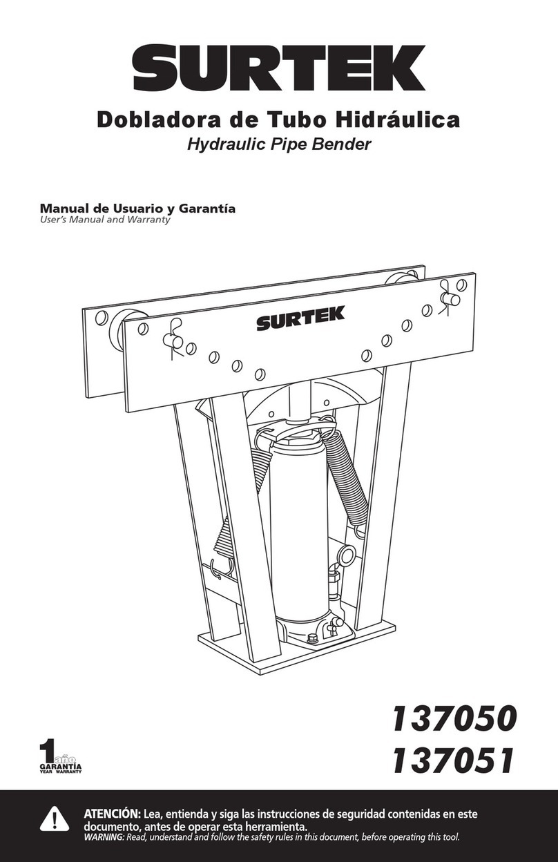 Surtek 137050 Dimensions and installation guide