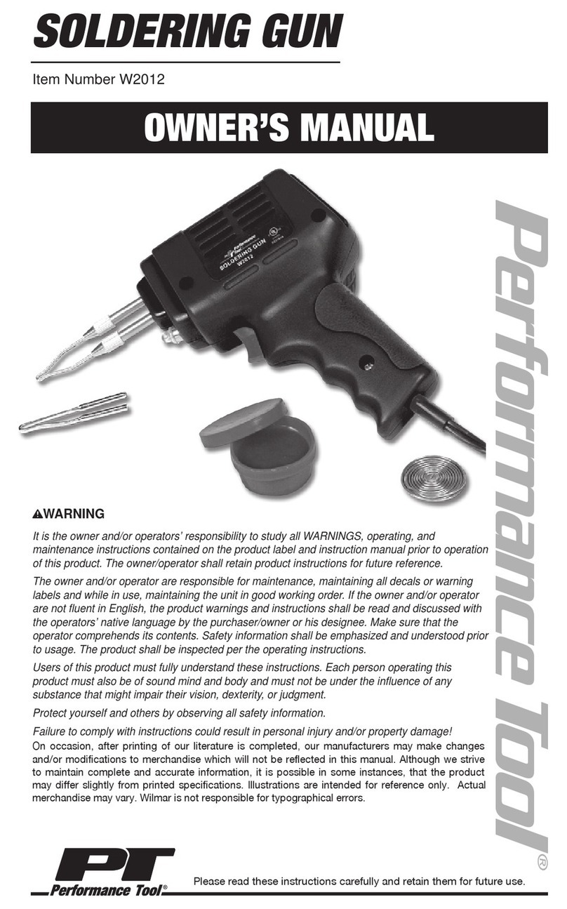 Performance Tool W2012 owner's manual