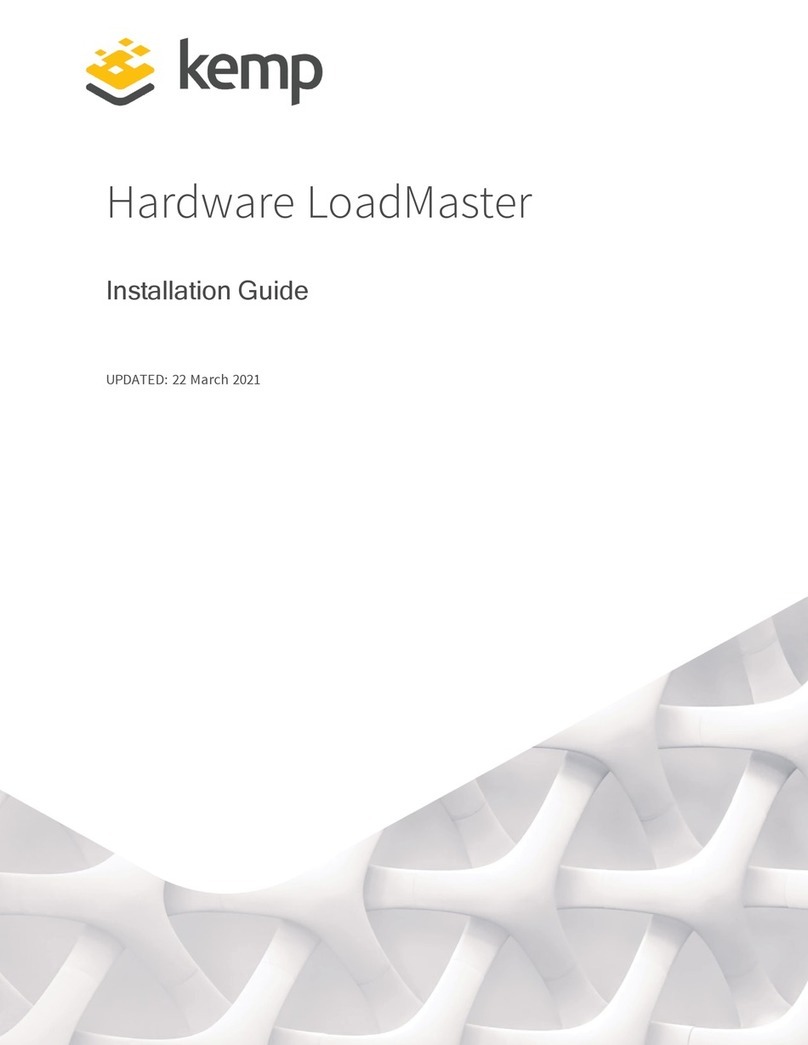 KEMP Technologies LoadMaster installation guide KEMP Technologies LoadMaster installation guide