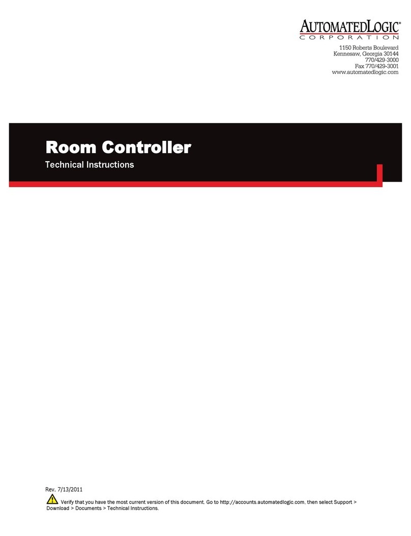 Automated Logic RC642 Technical instructions