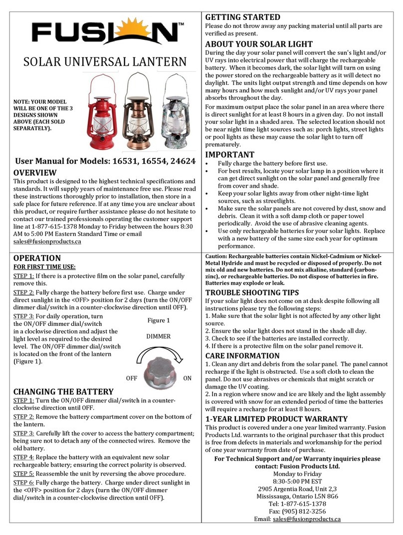 Fusion 16531 quick start guide Fusion 16531 quick start guide