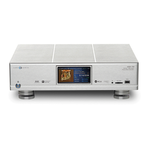 Cary Audio Design DMS-700 quick start guide