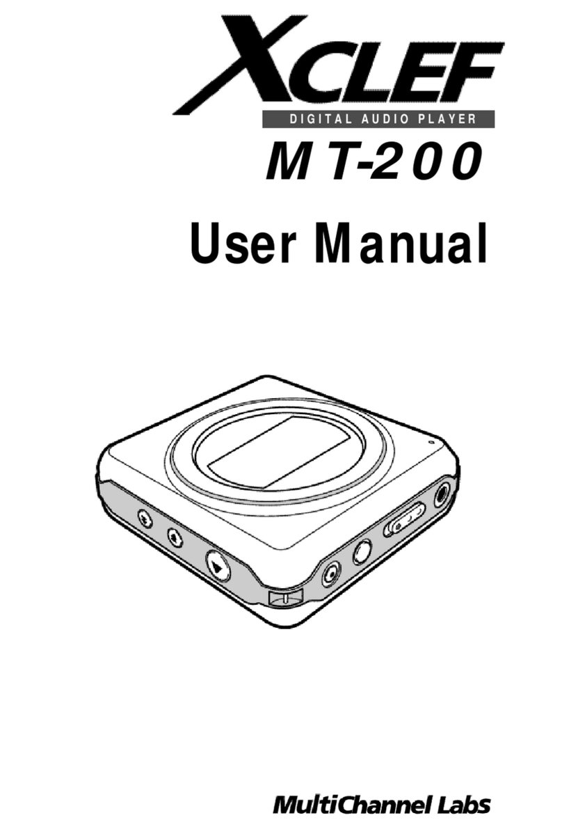 MultiChannel XCLEF MT-200 user manual