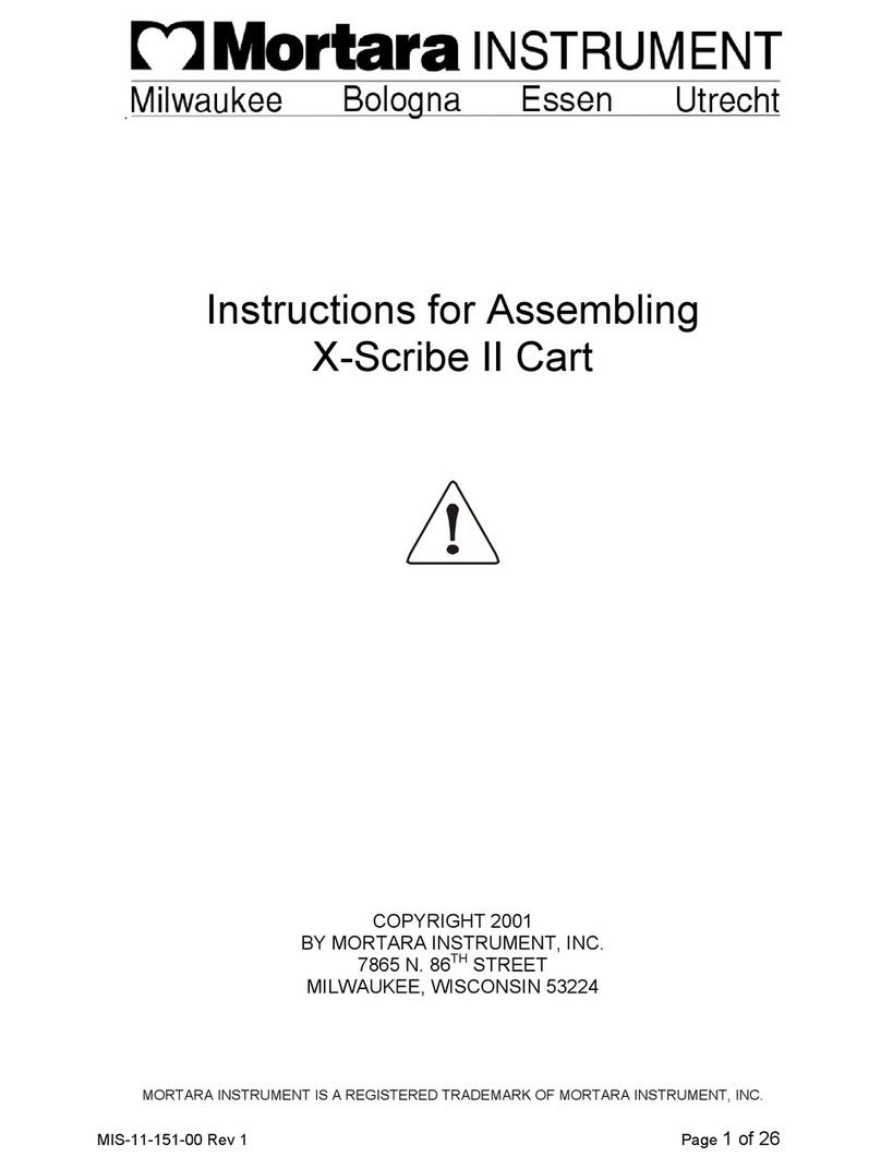 Mortara Instrument X-Scribe II Instructions for assembling