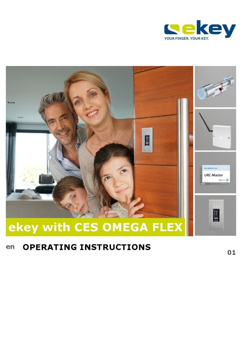 eKey CES OMEGA FLEX operating instructions