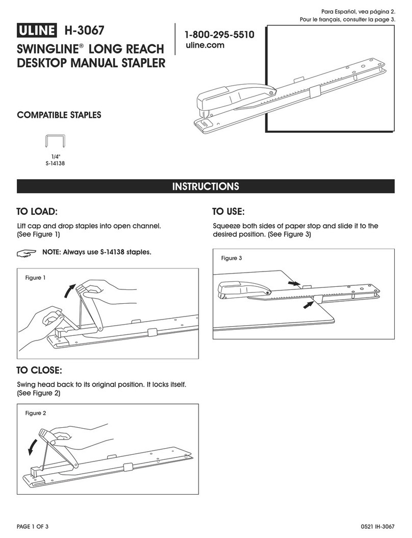 U-Line SWINGLINE H-3067 User manual
