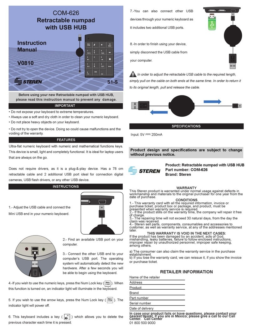 Steren COM-626 User manual