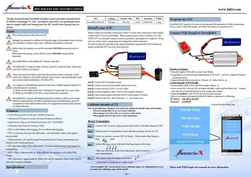 HIFEI Technology SwordfishX 200A-8S instructions