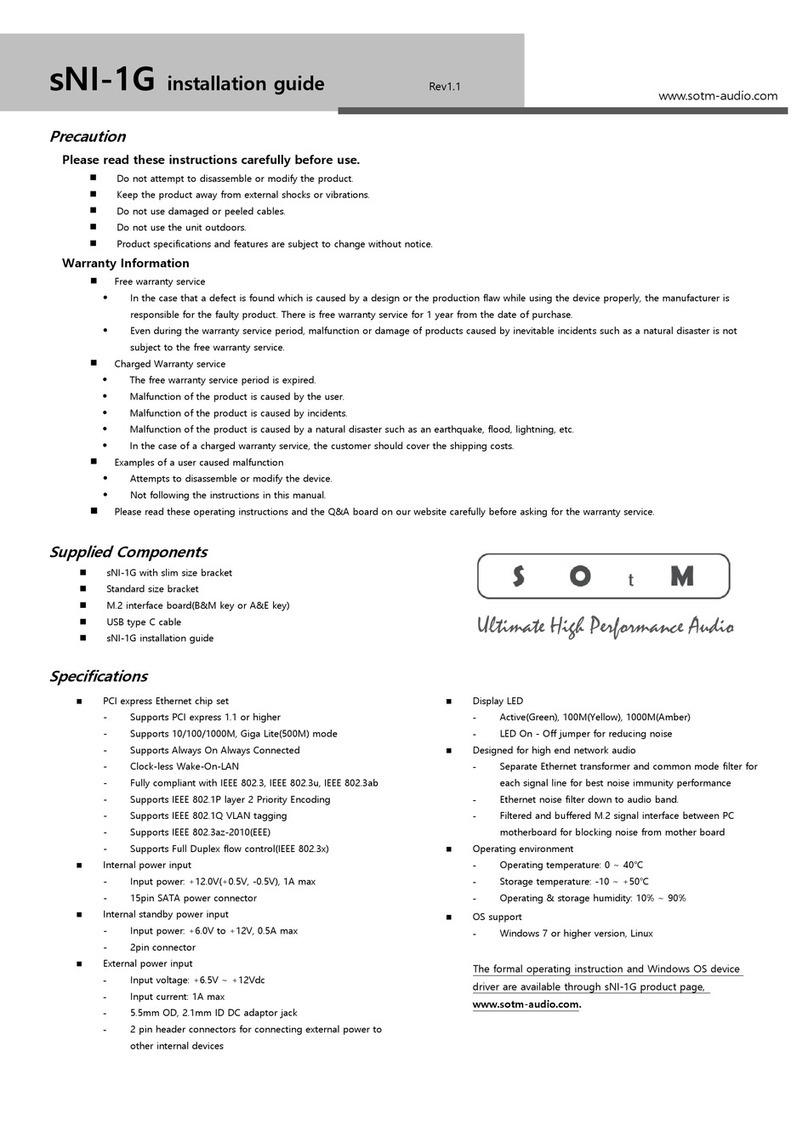 SOtM sNI-1G User manual