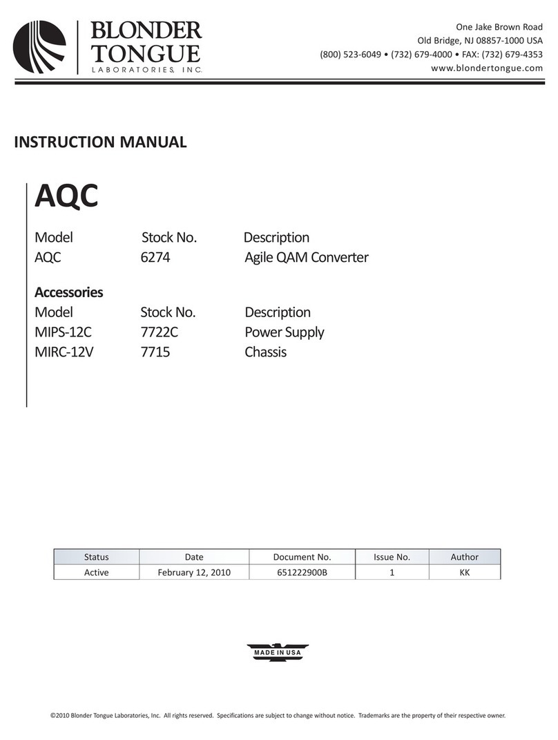 Blonder tongue AQC User manual