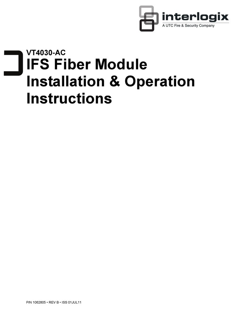 UTC Fire and Security Interlogix VT4030-AC Installation & operation instructions