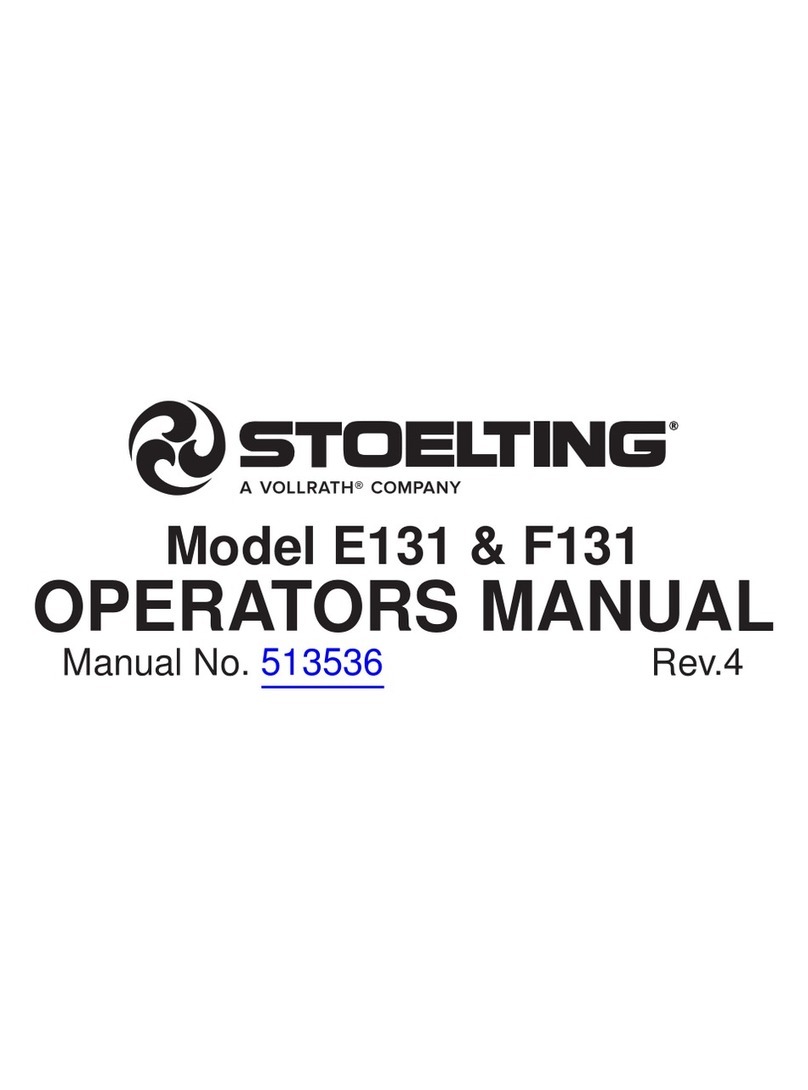 Vollrath Stoelting E131 Operator's manual