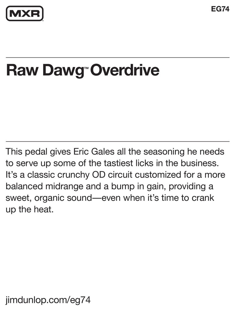 mxr Raw Dawg User manual