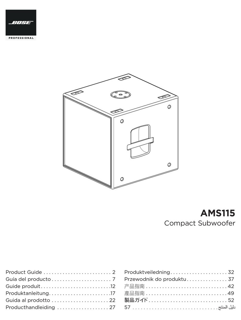 Bose Professional AMS115 Product guide