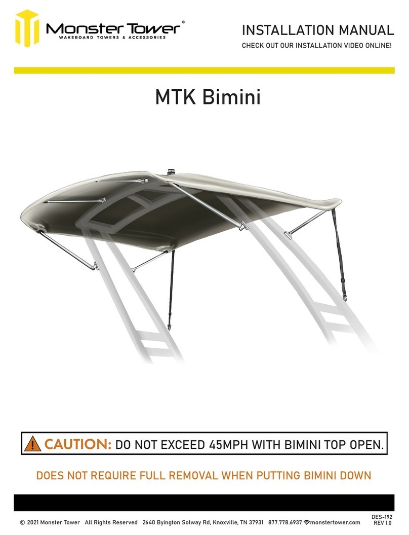 monster tower MTK Bimini installation manual