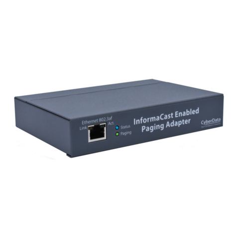 CyberData 011280C User manual